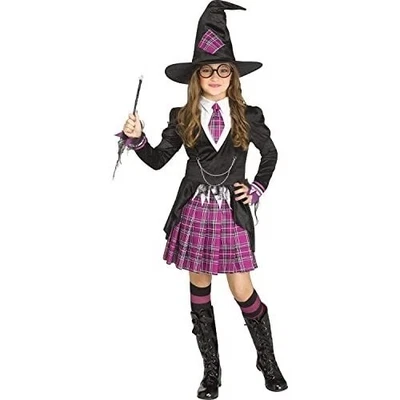 NEW Fun World School Girl Witch Halloween Costume Size Medium Girls (8-10) - Image 1 of 4