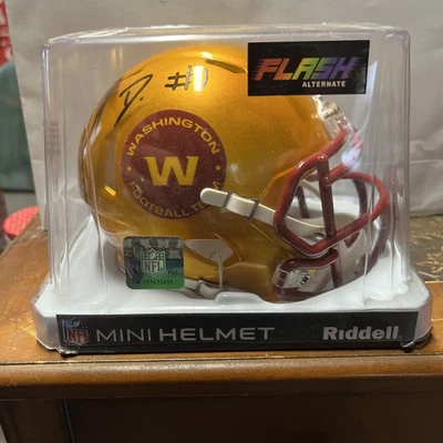 Jahan Dotson Riddell Flash, Mini Helmet 💥💥 COA by Beckett Authentication 🔥 - Image 1 of 4