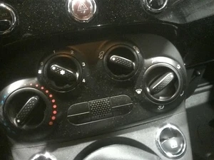 Temperature Control 2 Door Abarth Black Face Plate Fits 12-17 FIAT 500 120238 - Picture 1 of 12