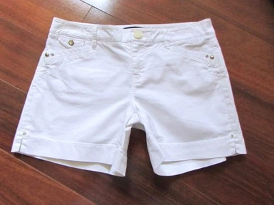 CASA BLANCA MERCADO NEGRO ~ Talla 2 ~ Cristal Adornado Bajo 4.5" En Pantalones Cortos c29 Foto 1 de 4