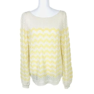 Suéter Jersey Sezane Mujer L Suzie Mezcla Alpaca Manga Abullonada Preppy Ligero - Imagen 1 de 15