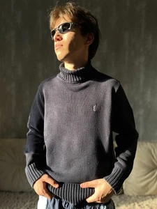YSL Yves Saint Laurent Turyleneck Heavy Sweater M - Picture 1 of 9