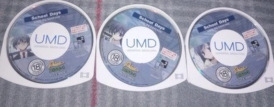 PSP UMD-PG Edition. School Days 3 Discs. Not Tested. Playstation Portable Palace - Image 1 of 4