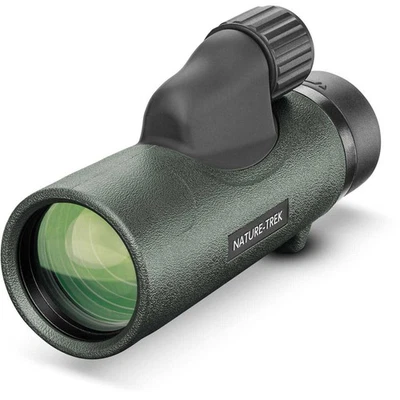 HAWKE Nature-Trek 10x42 Green Monocular - Waterproof Compact & HD Optics (35221) - Image 1 of 2