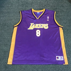 Kobe Bryant Los Angeles Lakers #8 Vintage Champion Basketball Jersey Size 48 XL - Picture 1 of 10
