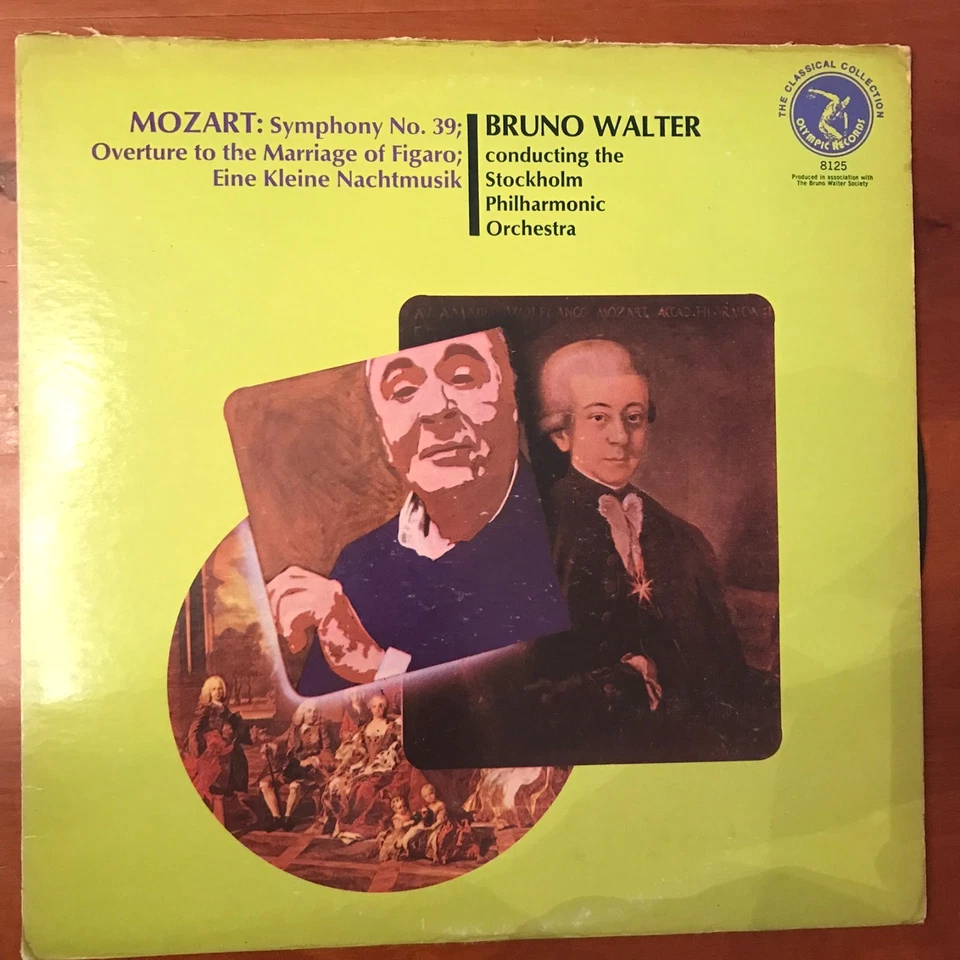 Bruno Walter & Stockholm Philharmonic:  MOZART Symphony No.39 / Olympic 8125 - Photo 1/1