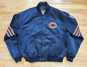 Abrigo bombardero chaqueta de iniciación vintage de los Chicago Bears para hombre talla 2XL - Imagen 1 de 11