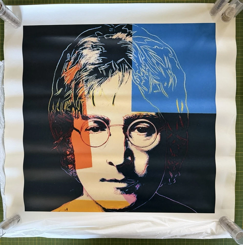 Энди Уорхол Джон Леннон жикле холст печать 20 x 20 искусства печати ручной работы - Изображение 1 из 1