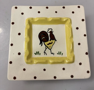 "Soporte de toallas de papel vintage de 6,25"" cerámica temática rural" Foto 1 de 4