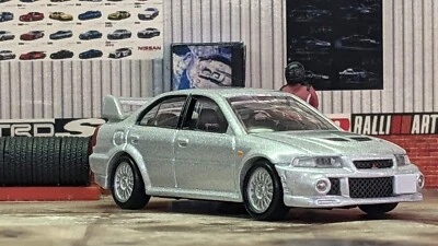 TOMICA PREMIUM MITSUBISHI LANCER EVOLUTION VI GSR LOOSE 1/61 SCALE USA STOCK!!! - Image 1 of 4