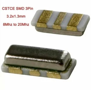 SMD CSTCE 3Pin Crystal Oscillator Ceramics Resonator 3.2x1.3mm 8Mhz to 20Mhz - Picture 1 of 4
