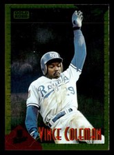 Vince Coleman 1994 Score Rookie & Traded  Card #RT12 Kansas City Royals