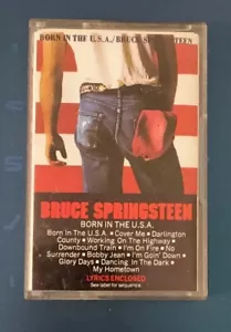 RARE ORIGINAL BRUCE SPRINGSTEEN BORN IN THE USA CASSETTE TAPE ALBUM THE BOSS CBS - Picture 1 of 4
