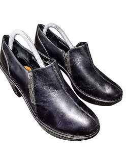 Born Leather Women's Shoes Two Zippers Sz 9.5 M - Picture 1 of 6