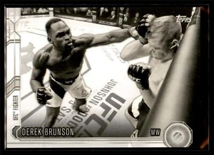 2015 Topps UFC MMA Chronicles BLACK and WHITE #177 Derek Brunson #78/188 - Picture 1 of 2