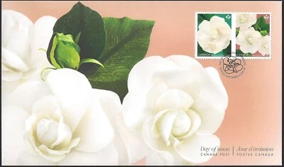 🍁Canada  #3170 / 3169     "GARDENIAS"   Brand New  2019 First Day Cover - Image 1 of 2