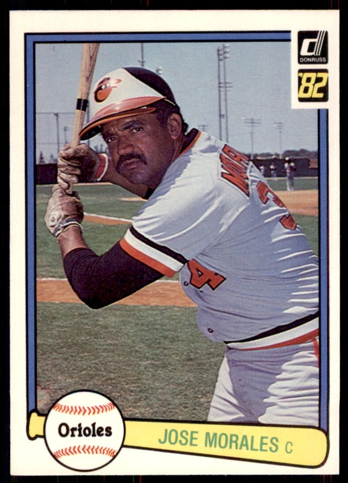1982 DONRUSS JOSE MORALES . BALTIMORE ORIOLES #203 - Image 1 of 2