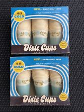 Vintage 1950’s ? Dixie cups NOS 48 count x 2 Cold Drink Cups 7 Ounce Size Paper
