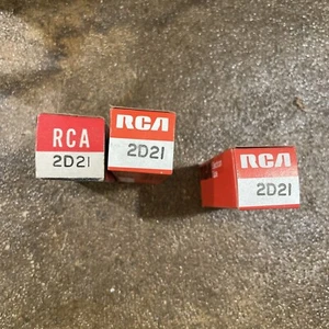Lot 3 RCA 2D21 Tubes NOS NIB - Picture 1 of 4