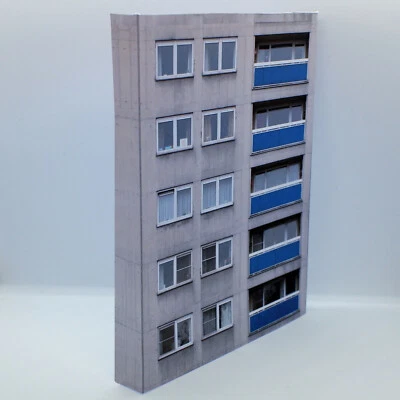 SCALEMODELBUILDINGS.CO.UK Card Low Relief OO Gauge Residential Building 1/76 Scale 4mm model railway R1