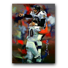 Trent Dilfer #2 Art Card Limited 21/25 Edward Vela Signed (Baltimore Ravens)