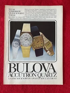 Vintage 1978 Print Ad Bulova Accutron Quartz Watch Advertisement - Bild 1 von 2