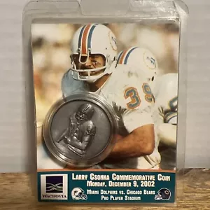 MONEDA CONMEMORATIVA MIAMI DOPHINS LARRY CSONKA 9 de diciembre de 2002 - Imagen 1 de 2