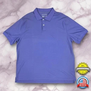 Camisa polo Saddlebred Perfect para hombre XL lavanda púrpura manga corta informal en muy buen estado - Imagen 1 de 11