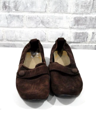 Zapatos planos Dansko CAROL marrón gamuza cuña sin cordones / talla 38 Foto 1 de 4