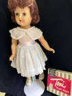 Vintage Ideal Toni P 91 19" Brunette doll, ORIGINAL TAGGED Dress