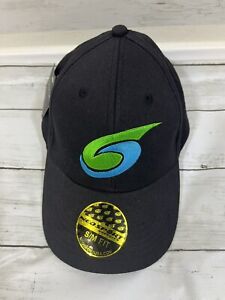 Neosports Wetsuit Baseball Hat/Cap S/M Fit Black Embroidered Logo 100% Cotton 