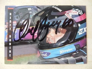 Geoff Bodine Autographed 1995 Classic Finish Line Racing Card - Picture 1 of 2