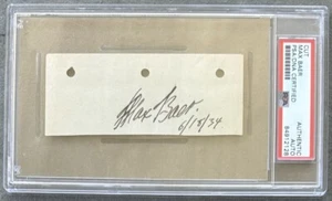 MAX BAER INK SIGNATURE AS HEAVYWEIGHT CHAMPION (1934-PSA/DNA) - Picture 1 of 2