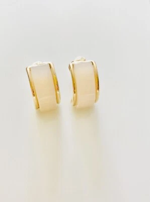 Pendientes de clip gruesos simples de moda, sin perforar, con clip, modernos, acrílico, mármol Foto 1 de 3