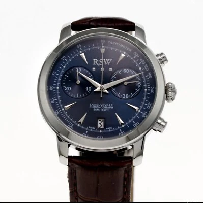 RSW La Neuveville • Reloj Cronógrafo Suizo Cuarzo Acero Inoxidable 5ATM RSWC127 Foto 1 de 4