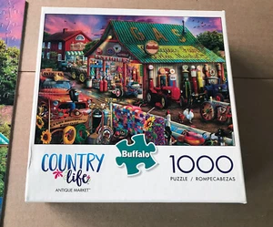 Landleben antikes Marktpuzzle von Buffalo 1000 Teile - Bild 1 von 5