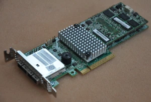 LSI MegaRAID MR SAS 9285CV-8e 6Gb/s PCIe SFF-8088 RAID Controller no Battery -2U - Picture 1 of 2