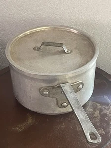Vintage Toroware by Leyse Aluminum Stockpot Pot Quart 10 Qt? USA w/lid WWII Era? - Picture 1 of 11