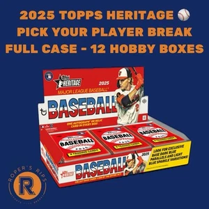 ROD CAREW 2025 Topps Heritage Baseball FULL CASE PICK YOUR PLAYER BREAK - Picture 1 of 1