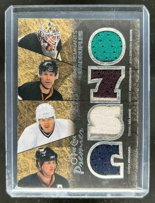 2007-08 O-Pee-Chee Premier Giguere Niedermayer Selanne Pronger Jersey #21/25 Foto 1 de 2