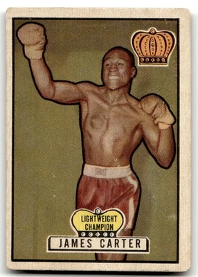 1951 Topps Ringside #15 James Carter Boxing VG-VGEX (tape) NO RESERVE! - Image 1 of 2