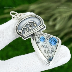 Freundschaftstag Sale 925 Silber K2 Jaspis Stein Schwester Hochzeit Kunsthandwerk Anhänger - Bild 1 von 7