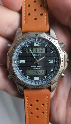 Rare Vintage Zeon Mens Ana Digi Quartz Watch 8247TL - Image 1 of 4