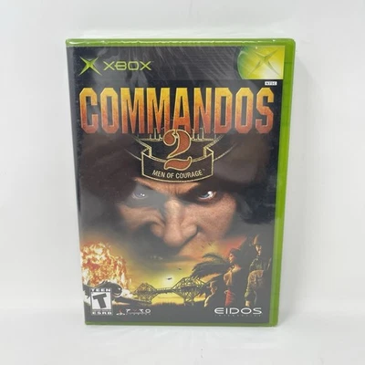 *READ* New! (Torn Seal) Commandos 2: Men of Courage Microsoft Xbox Original - Image 1 of 4