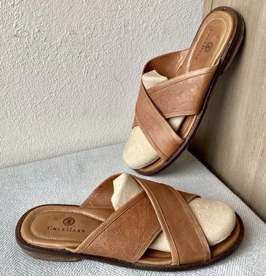 Sandalias Cole Haan Nantucket Correa Cruzada Para Hombre Talla 12 M Castaño Clásicas Foto 1 de 4