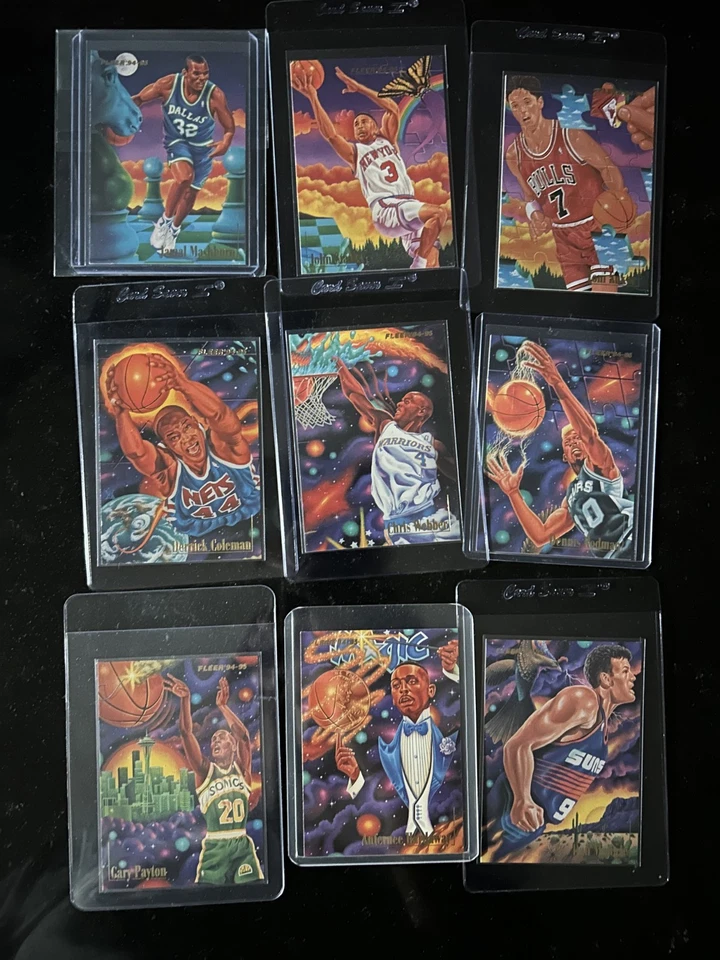Полный комплект вставок для баскетбола 1994-95 Fleer Pro-Visions NBA 1-9 - Изображение 1 из 4