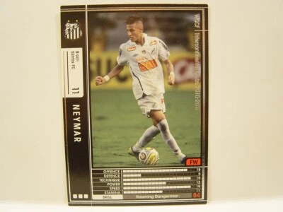 Panini WCCF 2010-11 Neymar Júnior 1992 Brazil No.11 Santos FC #031 Rookie Card B - Image 1 of 4