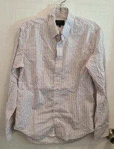 Rag & Bone Mens Long Sleeve Button Down "Fit 2" Shirt Silk Blend Striped Sz XS - Picture 1 of 10