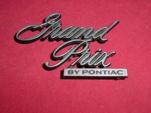 Grand Prix By Pontiac Script Emblem Car Part OEM 9622475 Trunk1976 77? - Bild 1 von 5