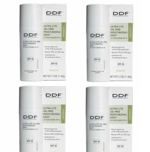 Lot of 4 DDF - Ultra Lite Oil Free Moisturizing Dew SPF 15 - Sensitive 1.7oz New - Picture 1 of 1